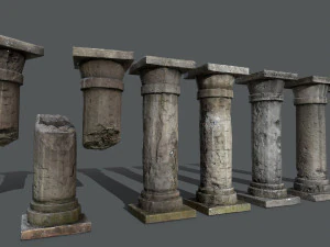 Castle pillar 3D Model