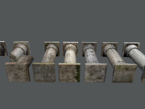 Castle pillar Model 3D