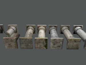 Castle pillar 3D Model