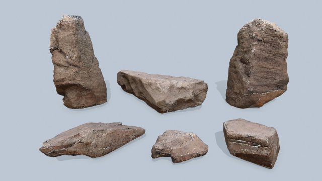 Cliff rocks 3D Модель .c4d .max .obj .3ds .fbx .stl .blend 