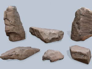 Cliff rocks 3D Model