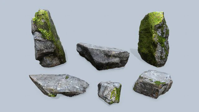 Cliff rocks 3D Model .c4d .max .obj .3ds .fbx .stl .blend 