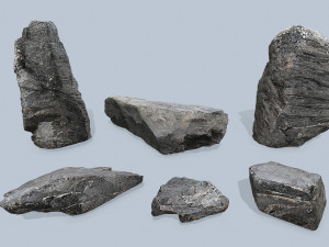 Cliff rocks 3D Model