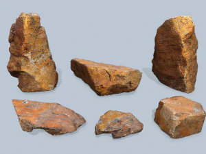 沙漠岩石 3D 模型