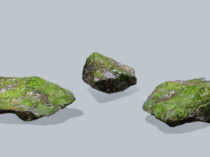 Forest rocks Model 3D