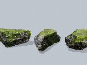 Forest rocks Model 3D
