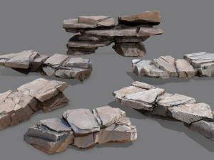 Desert rocks 3D Model