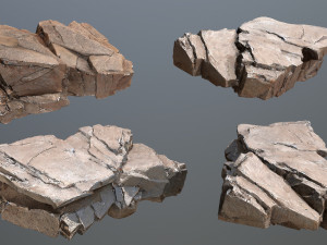 Desert rocks 3D Model