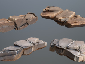 Desert rocks 3D Model