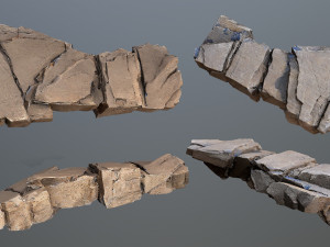 Desert rocks 3D Model