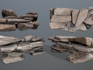 Desert rocks 3D Model