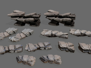 Desert rocks 3D Model