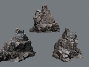 Cliff rocks Model 3D