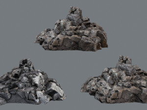 Cliff rocks Model 3D