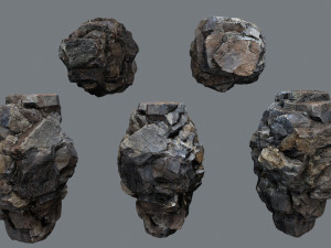Cliff rocks Model 3D