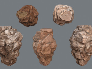 Desert rocks 3D 모델