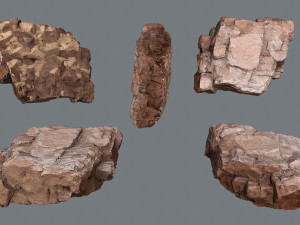 Desert rocks 3D 모델