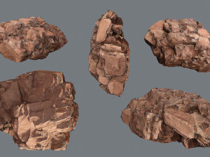 Desert rocks 3D 모델