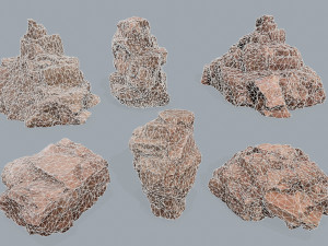 Desert rocks 3D 모델