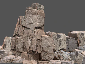 사막의 바위 3D 모델