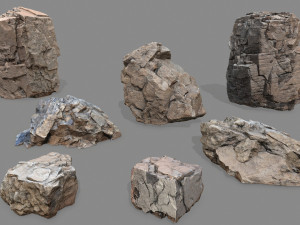 Desert rocks Modello 3D