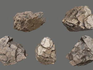 Desert rocks 3D Model