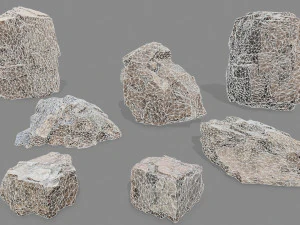 Desert rocks 3D Model