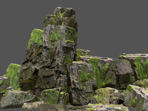 Forest rocks 3D मॉडल