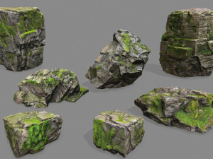 Forest rocks 3D Модель