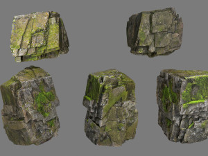 Forest rocks 3D Модель