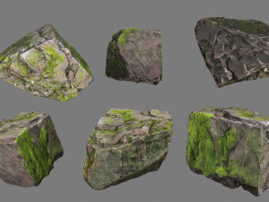 Forest rocks 3D Модель