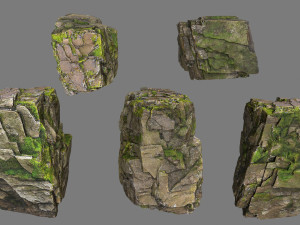Forest rocks 3D Модель