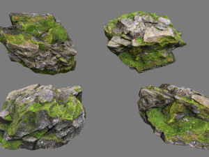 Forest rocks 3D Модель
