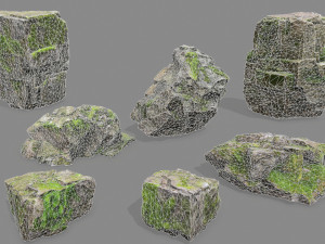 Forest rocks 3D Модель