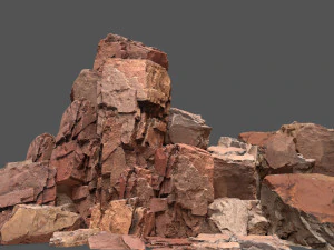 砂漠の岩 3Dモデル