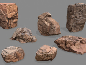 Desert rocks Modelo 3D