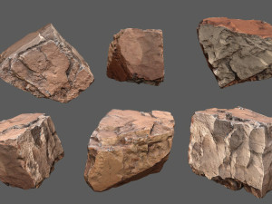 Desert rocks Modelo 3D