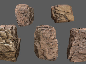 Desert rocks Modelo 3D