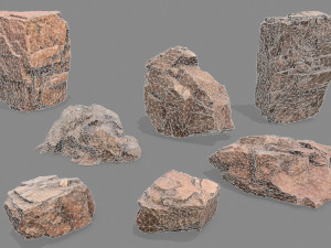 Desert rocks Modelo 3D
