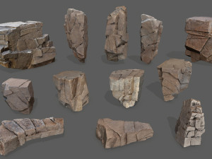 Desert rocks 3D-Modell
