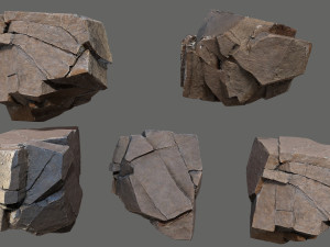 Desert rocks 3D Model