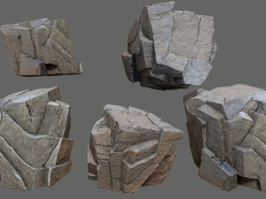 Desert rocks 3D Model