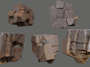 Desert rocks 3D Model
