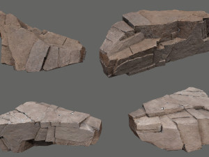 Desert rocks 3D Model