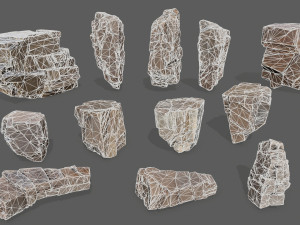 Desert rocks 3D Model