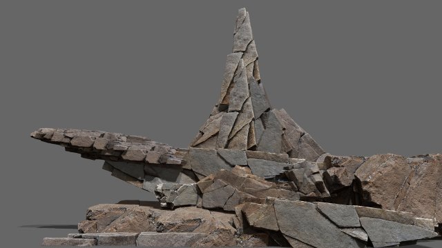 Desert rocks 3D 模型 .c4d .max .obj .3ds .fbx .stl .blend 