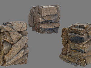 Desert rocks 3D 模型