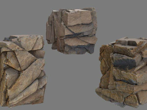 Desert rocks 3D Model