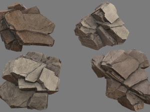 Desert rocks 3D 模型