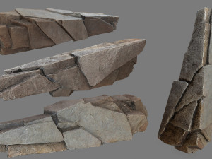 Desert rocks 3D 模型